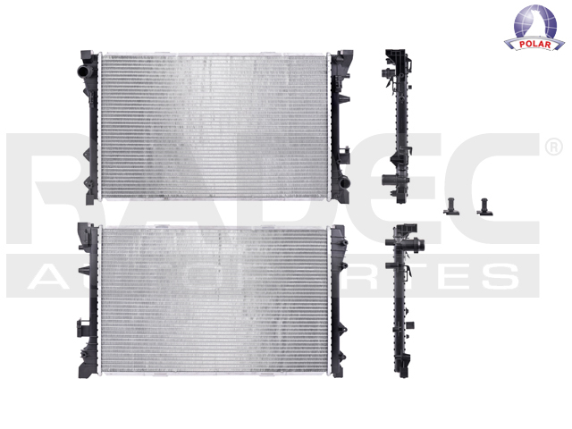 RADIADOR FT 500 12-18 L4 1.4 LTS C/AA STD 24 2/5X15 2/7X16MM ALUM SOLD POLAR