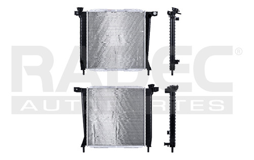 RADIADOR FD EXPLORER/RANGER/BRONCO 91-94 V6 2.8, 2.9, 4.0 LTS STD C/S AA 18X18X16MM ALUM SOLD POLAR