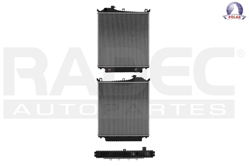 RADIADOR FD EXPLORER 07-10 V6 4.0/V8 4.6 LTS C/AA AUT 24X22 3/4X48MM ALUM SOLD POLAR