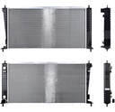 RADIADOR FD LOBO/F-150/F-250/EXPEDITION 97-98 V6 4.2, 4.8/V8 5.4 LTS 2 HILERAS AUT C/S AA CUERDA 1/2 31 8/9X16 6/7X56MM ALUM SOLD POLAR