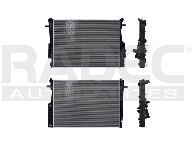 RADIADOR FD SUPER DUTY F-250/F-350/F-450 DIESEL 08-10 V8 6.4 LTS C/S AA AUT 37X27X68MM ALUM SOLD POLAR