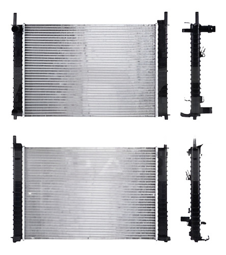 RADIADOR FD FIESTA 01-04 L4 1.4/1.6 LTS C/AA STD 19 2/3X14X22MM ALUM SOLD POLAR