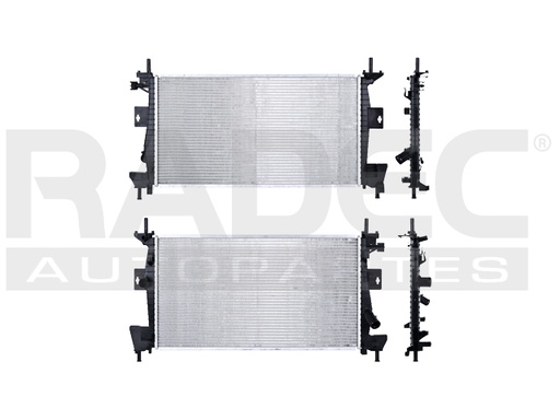 RADIADOR FD FOCUS 12-18 L4 2.0 LTS AUT C/S AA 26 3/8X14X16MM ALUM SOLD POLAR