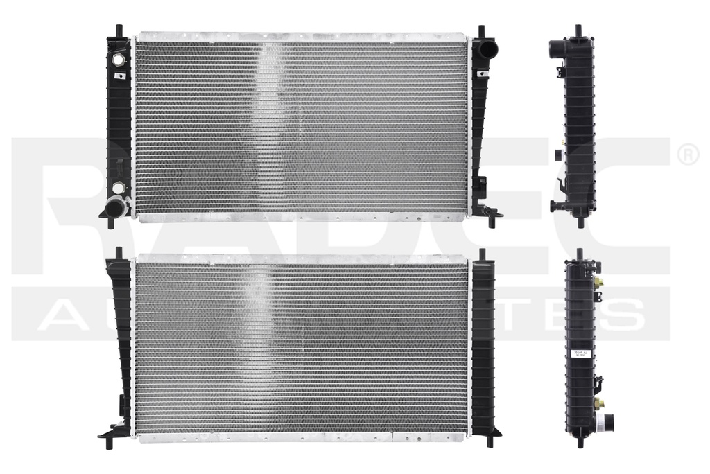 RADIADOR FD LOBO/EXPEDITION/F-150/F-250 97-98 V6/V8 4.2/4.6 LTS CUERDA 1/2 AUT ALUM SOLD NAC