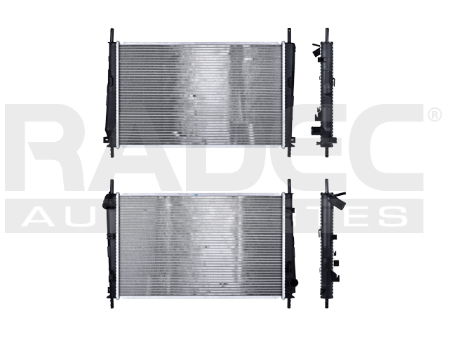 RADIADOR FD MONDEO 00-07 L4 2.0, 2.2 LTS AUT C/S AA 24 2/5X14 7/8X26MM ALUM SOLD POLAR