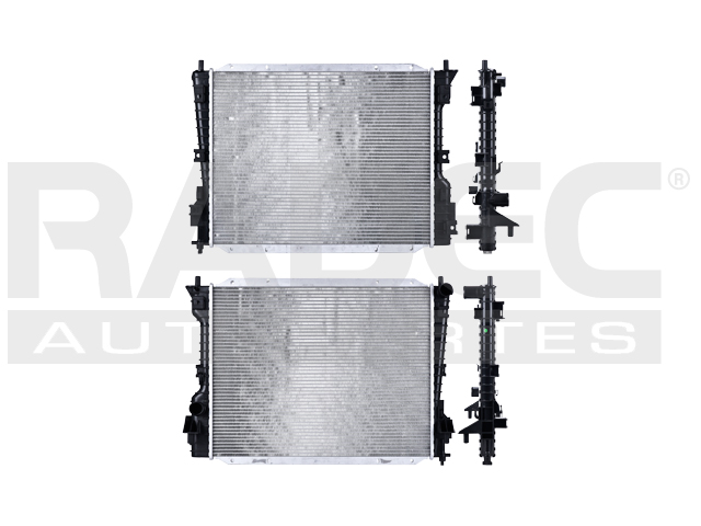 RADIADOR FD MUSTANG 04-14 V6 3.7, 4.0 LTS/V8 4.6, 5.0 LTS AUT C/S AA 24 1/7X19 1/5X26MM ALUM SOLD POLAR