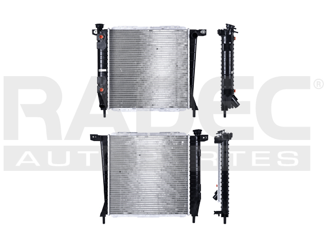 RADIADOR FD RANGER/BRONCO/EXPLORER/B3000 85-94 V6 2.8, 2.9, 3.0, 4.0 LTS AUT C/S AA 18X18X26MM ALUM SOLD POLAR