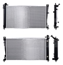 RADIADOR FD WINDSTAR 95-98 V6 3.0, 3.8 LTS AUT C/ GOLLETE C/S AA  30X16 6/7X26MM ALUM SOLD POLAR