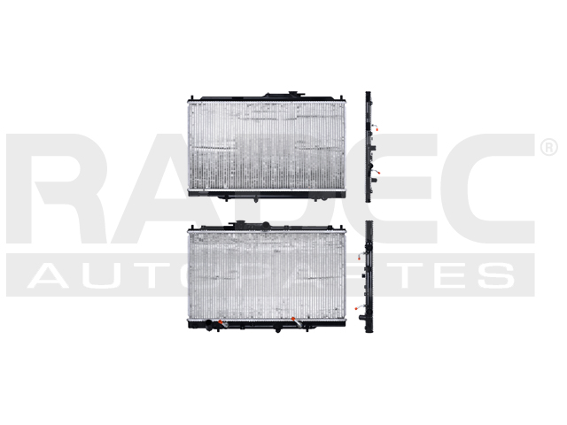 RADIADOR HD ACCORD/ACURA 95-97 V6 2.7/3.0 LTS C/S AA AUT 14 3/4X26 2/3X16MM ALUM SOLD POLAR