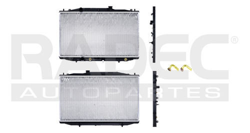 RADIADOR HD ACCORD 03-04 L4 2.4 LTS C/S AA AUT 15 3/4X27 7/8X16MM ALUM SOLD POLAR