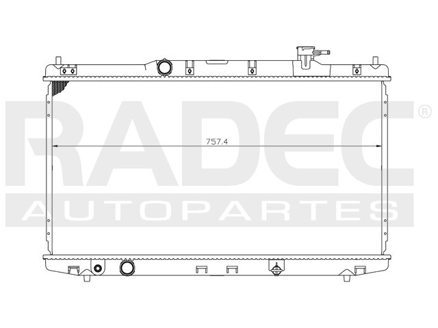 RADIADOR HD ACCORD 13-17/TLX 15-20 L4 V6 2.4, 3.5 LTS AUT C/S AA 15 3/4X30 1/4X16MM ALUM SOLD POLAR