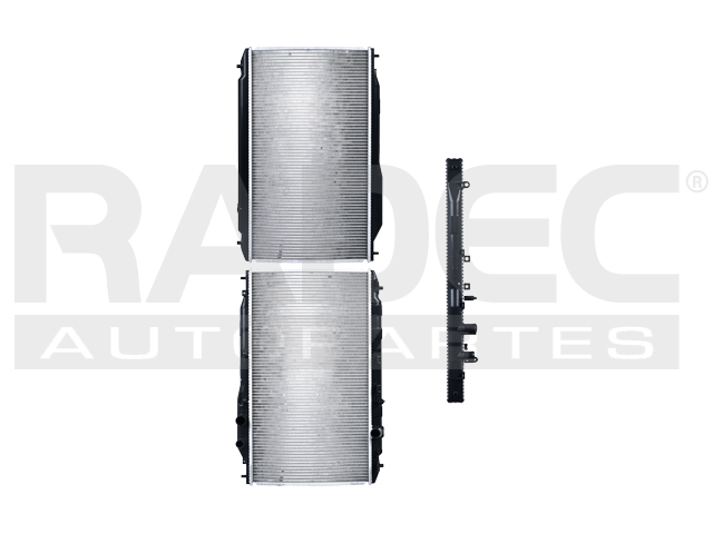 RADIADOR HD CIVIC/CSX 06-11 L4 1.8, 2.0 LTS TOMA EXTRA C/S AA STD 14 3/4X26 2/3X26MM ALUM SOLD POLAR