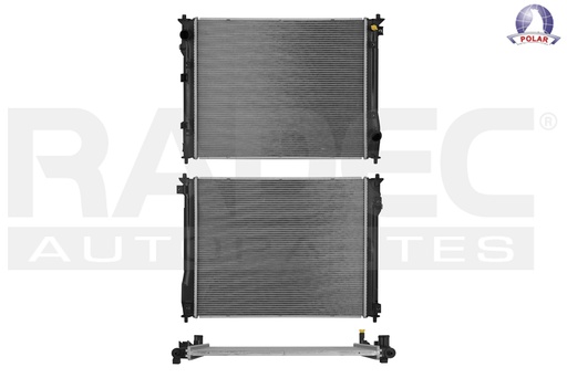 RADIADOR HD CIVIC 16-21 L4 2.0 STD/AUT C/S AA 21 1/2X17 2/3X16MM ALUM SOLD POLAR