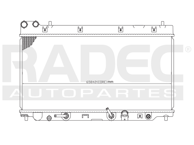 RADIADOR HD FIT 06-08 L4 1.5 LTS C/S AA AUT 12 4/5X25 1/2X16MM ALUM SOLD POLAR
