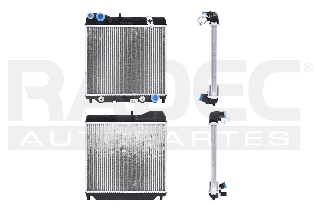 RADIADOR HD FIT 02-09 L4 1.4, 1.5 LTS C/S AA AUT 12 4/5X14 7/8X26MM ALUM SOLD NAC