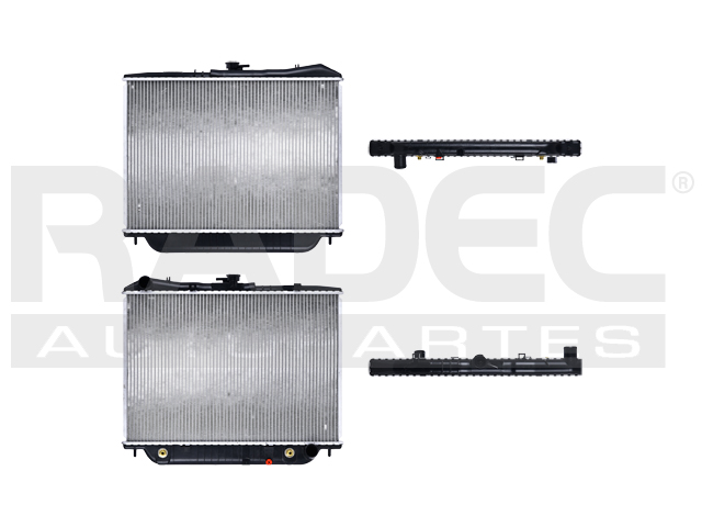 RADIADOR HD PASSPORT 94-97/RODEO 93-97 V6 3.2, 3.5 LTS C/S AA AUT 16 3/4X24X32MM ALUM SOLD POLAR