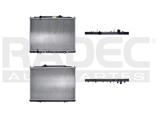 RADIADOR HD PILOT/RIDGELINE 09-15 V6 3.5 LTS C/S AA AUT 21 2/3X30 1/4X26MM ALUM SOLD POLAR