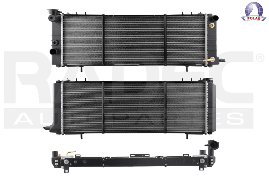 RADIADOR JP CHEROKEE 91-01/LAREDO 91-92 L6 4.0 LTS C/AA AUT 31X10 5/932MM ALUM SOLD POLAR