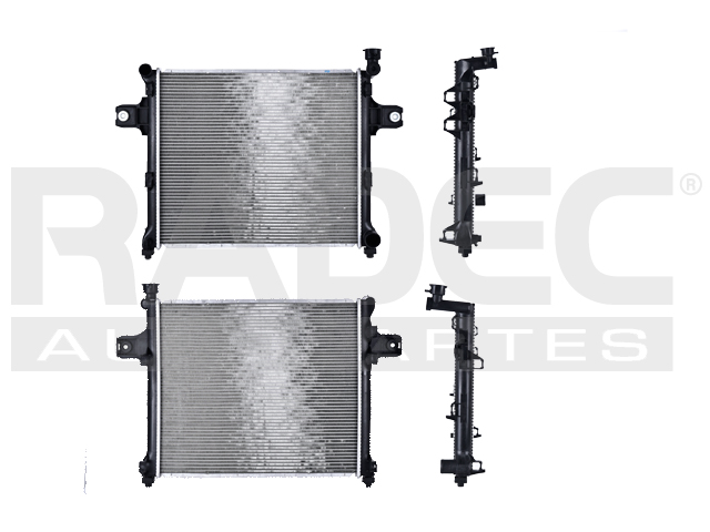 RADIADOR JP GRAND CHEROKEE/COMANDER 05-10 V6 3.0, 3.7 LTS/V8 4.7, 5.7, 6.1 LTS AUT C/S AA 23 1/7X20X32MM ALUM SOLD POLAR