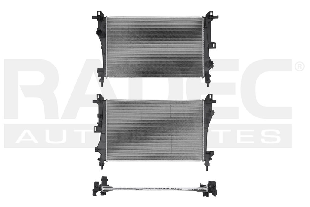 RADIADOR JP RENEGADE 15-18 L4 1.4 LTS C/S AA STD 24 2/5X15 5/9X16MM ALUM SOLD POLAR