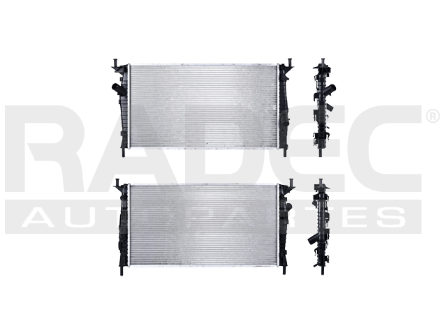 RADIADOR MZ 3/MAZDASPEED/HATCHBACK 04-09 L4 2.0, 2.3 LTS C/S AA STD 26 3/8X14 1/2X16MM ALUM SOLD POLAR