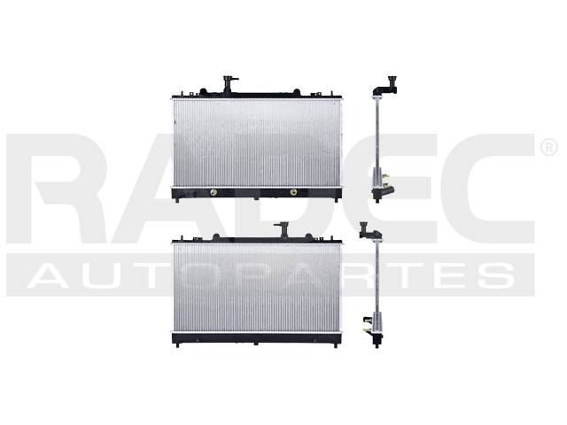 RADIADOR MZ 6 03-08 L4 2.3 LTS C/S AA AUT 14 3/4X28 2/3X16MM ALUM SOLD POLAR