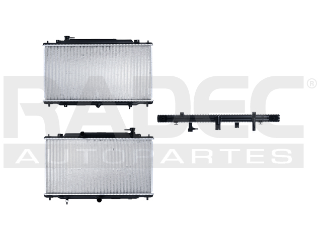 RADIADOR MZ 6 14-21 L4 2.5 LTS AUT C/S AA 14 3/4X28 2/3X16MM ALUM SOLD POLAR