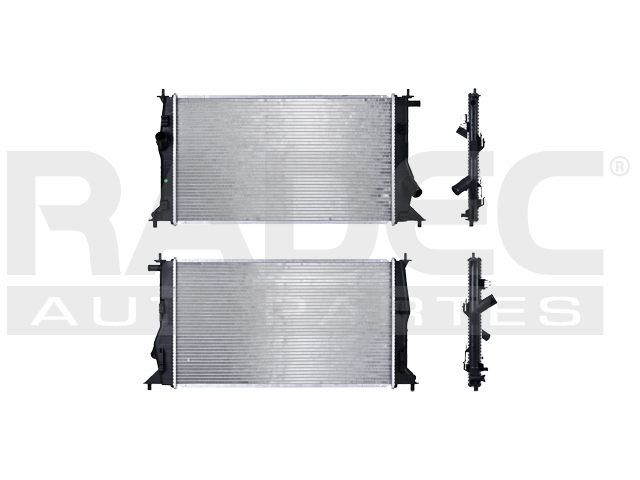 RADIADOR MZ 5 06-10 L4 2.3 LTS AUT C/S AA 25 3/5X14 1/2X16MM ALUM SOLD POLAR