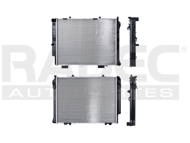 RADIADOR MC CLASE E 270 99-03 L4 2.7/V6 3.0, 3.2 LTS AUT C/S AA DIESEL 25 1/5X19 1/5X32MM ALUM SOLD POLAR
