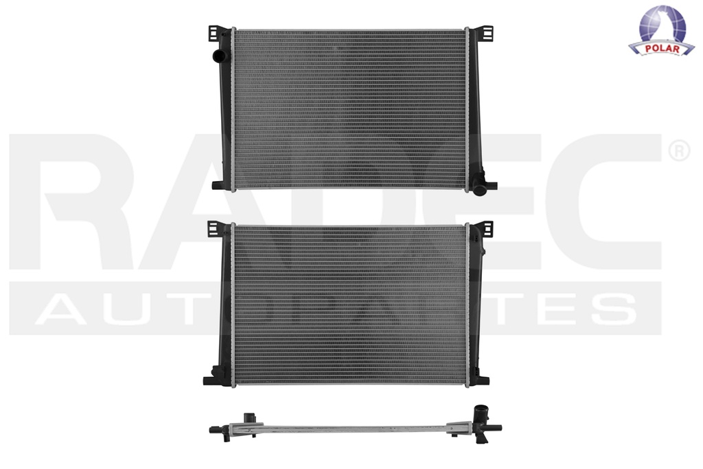 RADIADOR MN COOPER 07-15 L4 1.6 LTS C/S AA STD 23 5/8X16X16MM ALUM SOLD POLAR