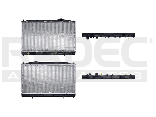 RADIADOR MT ECLIPSE 90-94 L4 1.8/2.0 LTS C/S AA AUT 13 7/9X26 2/7X26MM ALUM SOLD POLAR