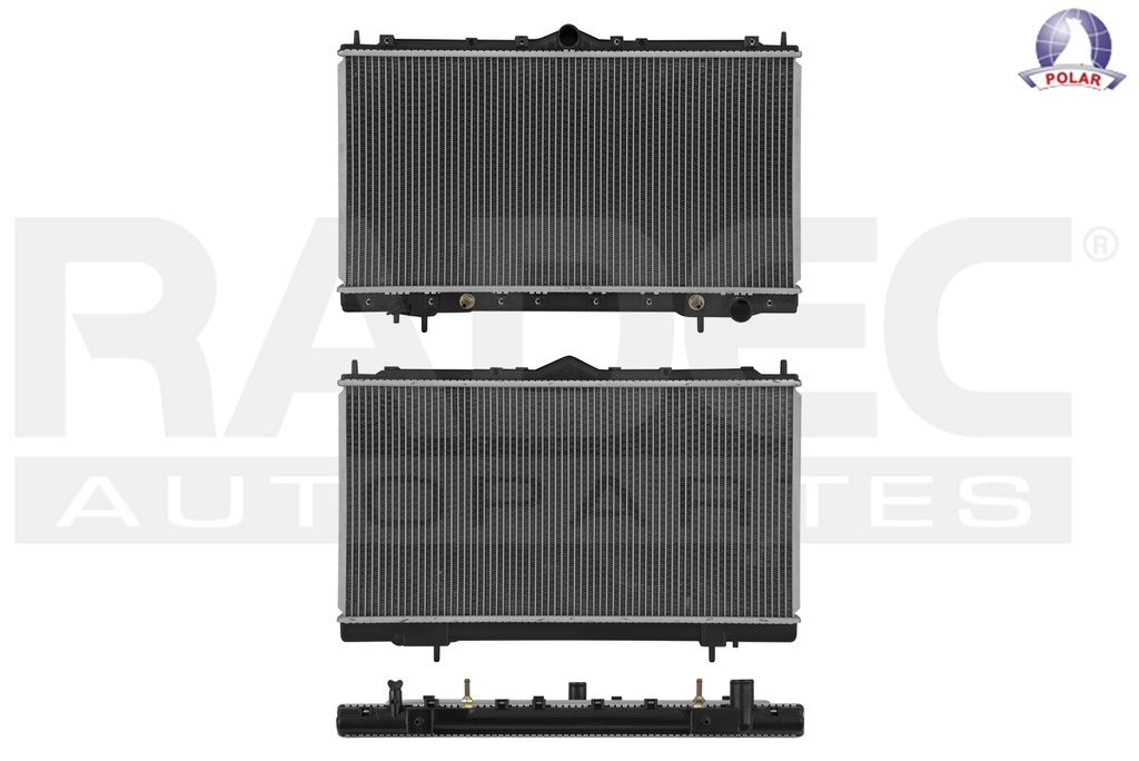 RADIADOR MT ECLIPSE/TALON 95-99 L4 2.0 LTS C/S AA AUT 13 7/9X26 2/3X26MM ALUM SOLD POLAR