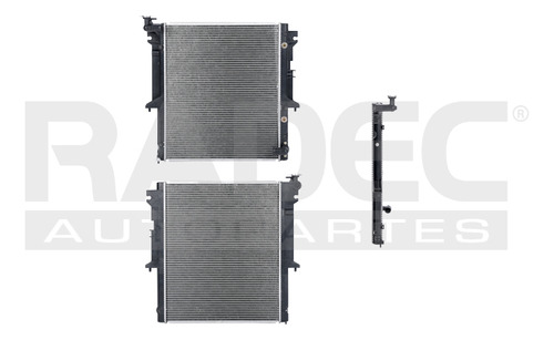 RADIADOR MT L200 08-15 L4 2.4, 2.5 LTS STD S/AA GAS/DIESEL 20 2/3X25 1/8X26MM ALUM SOLD POLAR
