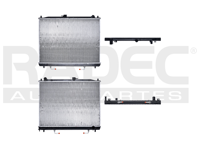 RADIADOR MT MONTERO 03-06 V6 3.8 LTS AUT C/S AA 19 2/3X27X22MM ALUM SOLD POLAR