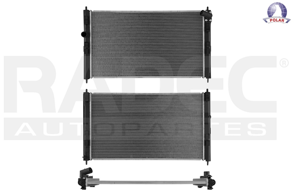 RADIADOR MT LANCER 14-17 L4 2.0, 2.4 LTS C/S AA AUT 27 5/9X16X16MM ALUM SOLD POLAR