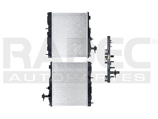 RADIADOR MT MIRAGE 15-20 L3 1.2 LTS STD/AUT LARGO 14 3/4X18 6/7X16MM ALUM SOLD POLAR