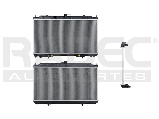 RADIADOR NS ALMERA 01-03 L4 2.0 LTS C/S AA AUT 14 1/6X27 1/2X16MM ALUM SOLD POLAR