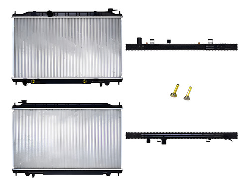 RADIADOR NS ALTIMA 02-06 L4 2.5 LTS C/S AA AUT 15 3/4X28 2/3X16MM ALUM SOLD POLAR