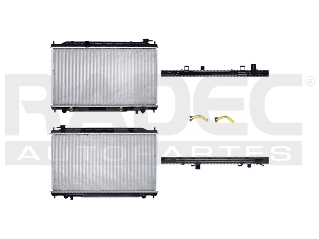 RADIADOR NS ALTIMA/MAXIMA 02-06 V6 3.5 LTS AUT C/AA 5 VEL 15 3/4X28 2/3X16MM ALUM SOLD POLAR