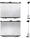 RADIADOR NS D21/HARDBODY/PATHFINDER 86-04 L4/V6 2.4/3.0 LTS TOMAS LINEALES AUT 17x25x22MM ALUM SOLD POLAR