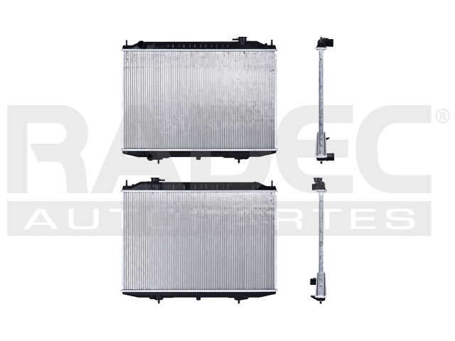 RADIADOR NS D22/NP300 08-15 L4 2.5, 3.2 LTS C/S AA STD DIESEL 17 5/7X27X22MM ALUM SOLD POLAR