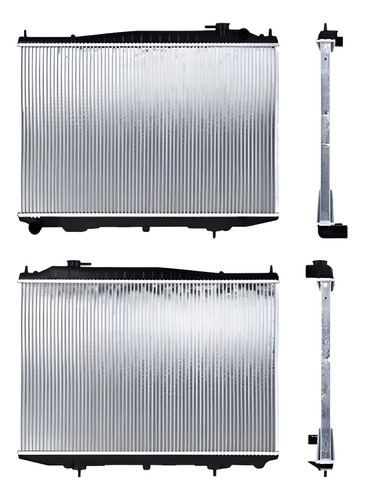 RADIADOR NS FRONTIER/D22 02-09 V6 3.0 LTS TOMAS CRUZADAS C/S AA STD  17 5/7X27X26MM ALUM SOLD POLAR