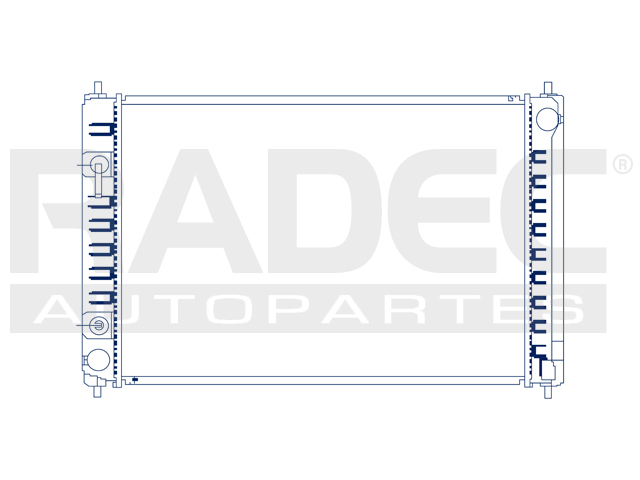 RADIADOR NS MURANO/QUEST 08-14 V6 3.5 LTS C/S AA AUT 26 1/2X18X26MM ALUM SOLD POLAR