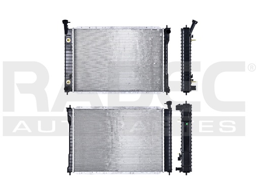 RADIADOR NS QUEST/VILLAGER 96-98 V6 3.0 LTS C/S AA AUT 25 2/5X18X26MM ALUM SOLD POLAR