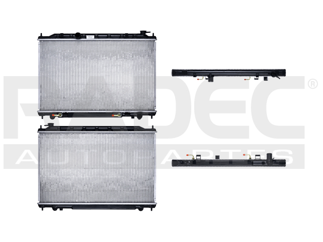 RADIADOR NS QUEST 04-09 V6 3.5 LTS AUT C/S AA 15 3/4X29X16MM ALUM SOLD POLAR