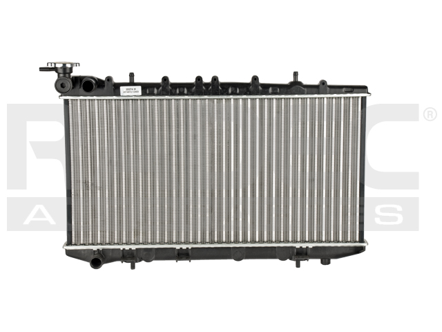 RADIADOR NS TSURU III 92-02 8V 1.6, 2.0 LTS 8 VALVULAS C/S AA STD 12 1/2X25 5/16X16MM ALUM MEC NAC