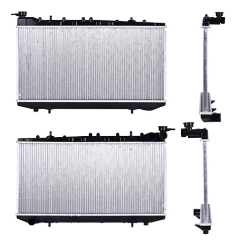 RADIADOR NS TSURU III 92-17 L4 1.6, 2.0 LTS 1 HILERA 5.8  C/S AA STD 12 3/5X25 1/2X16MM ALUM SOLD POLAR
