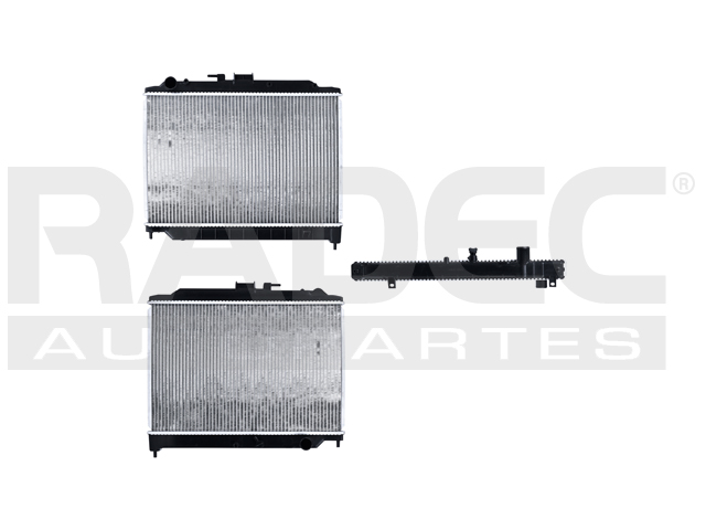 RADIADOR NS URVAN 08-15 L4 2.5 LTS DIESEL C/S AA STD 14 1/6X21 4/7X32MM ALUM SOLD POLAR