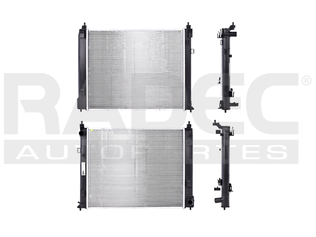 RADIADOR NS VERSA 12-19/MARCH 12-20 L4 1.6 LTS STD C/S AA 20X16 6/7X26MM ALUM SOLD VALEO