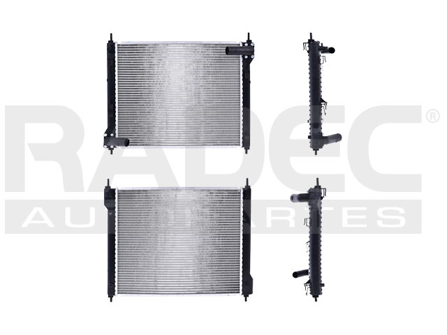 RADIADOR NS JUKE 11-17/SENTRA 17-19 L4 1.6 LTS STD/AUT C/S AA 20 1/8X16 6/7X26MM ALUM SOLD POLAR
